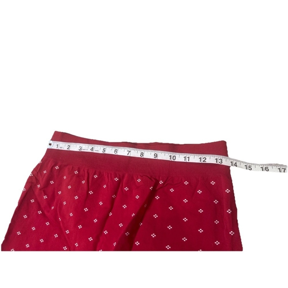 Sweaty Betty Seamless Base Layer Leggings Fairisle Red White Large NWT - Picture 6 of 6